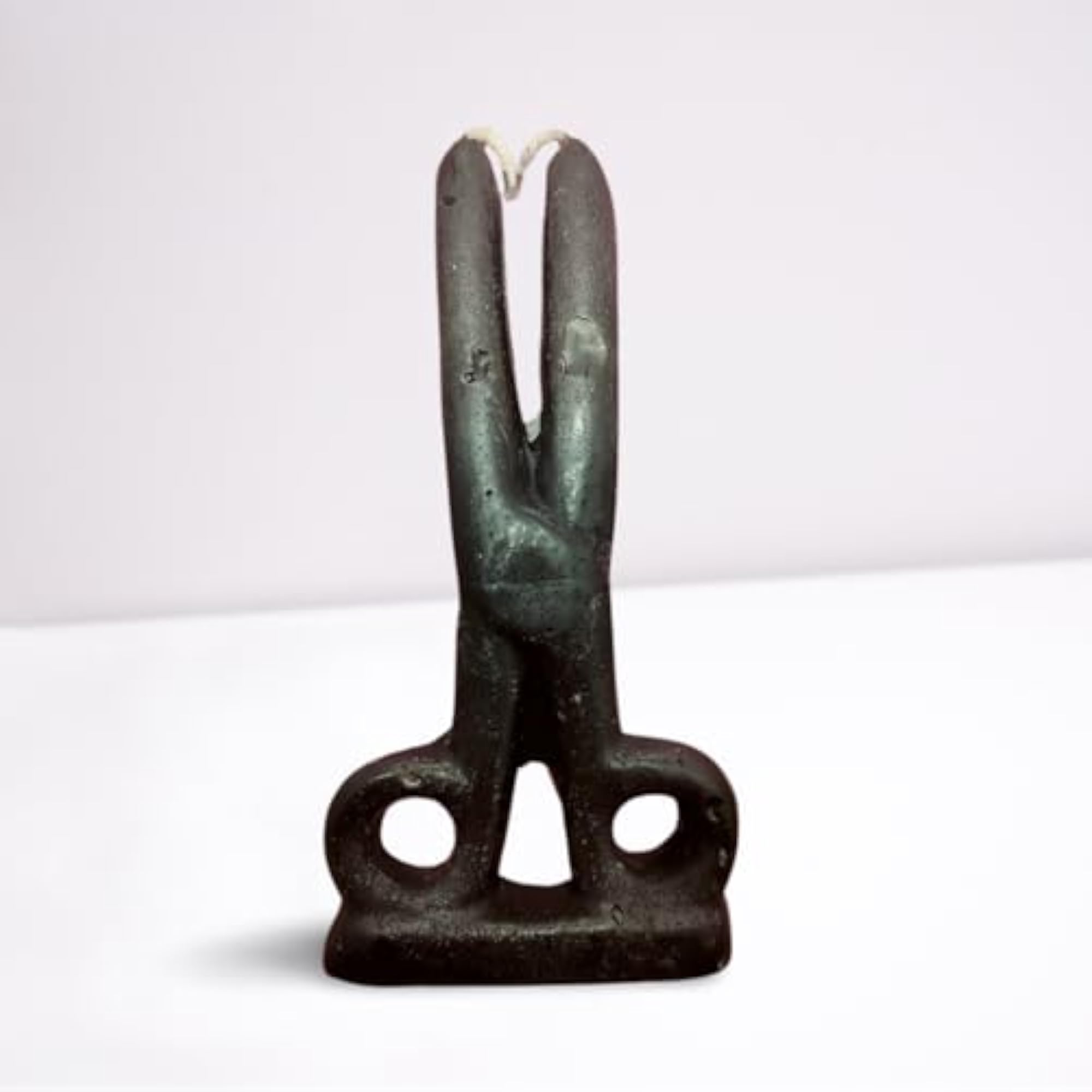 Decorative Scissor Shape Spell Candle, Black