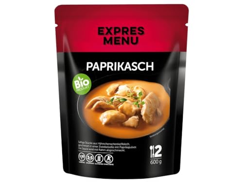 EXPRES MENU BIO Paprikasch | Zartes Hähnchen in Paprikasauce | Fertiggericht | 2 Portionen