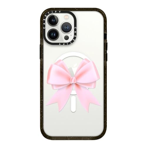 CASETiFY (P[XeBt@C) CpNgP[X iPhone 13 Pro Maxp [2.5 m 4X RpO[h̗ɑ΂ی/MagsafeΉ] - L[g sN{ {E t@bV NA - NAubN