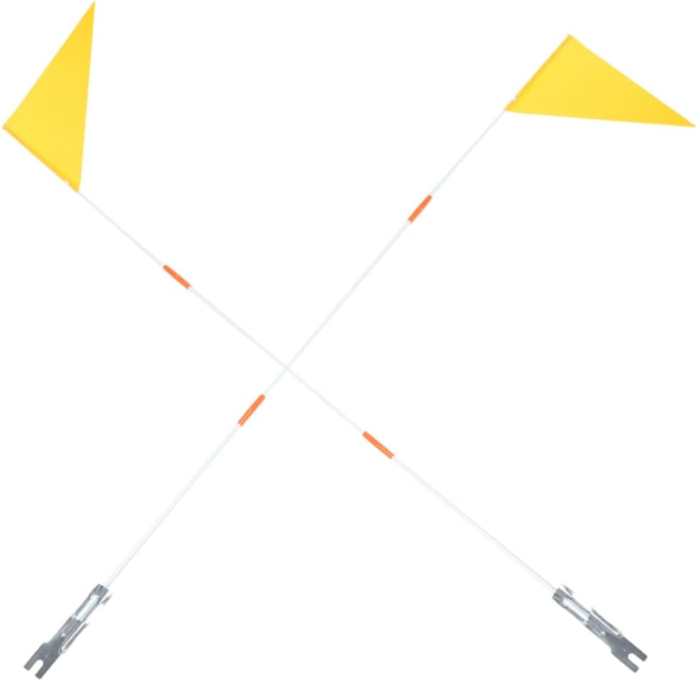 balacoo 10pcs Bicycle Safety Flag Kit Fiberglass Poles Reflective Flags Bike Accessories Bike Ornament
