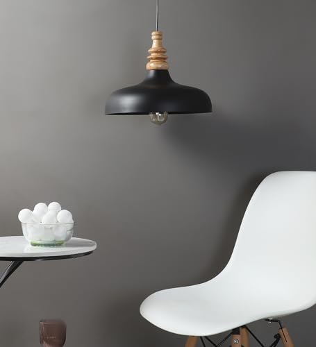 Image of MONI Lights Celling Hanging Light for Room, Table, Holl, Garden House Decoration Pendants Light of Pattern Aluminium Black ML-057BLK(Pack of 3)