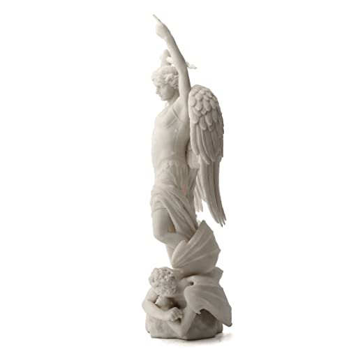 Estatua de Arcángel San Miguel de Resina 15 Pulgadas miniatura 3
