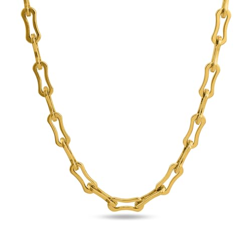 Image of PALMONAS Trendy Bone Link Chain for Women - Gift for Girls & Women | Waterproof & Anti-Tarnish Necklace