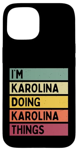 I'm Karolina Doing Karolina Things �ʔ����J�X�^���l�[�� �X�}�z�P�[�X iPhone 15 �p