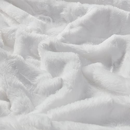 Madison Park Zuri Oversized Faux Fur Throw Blanket, 60 x 70, White - image 5