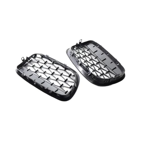 Calandre avant chromée noire en ABS premium pour BMW X5 E70 X6 E71