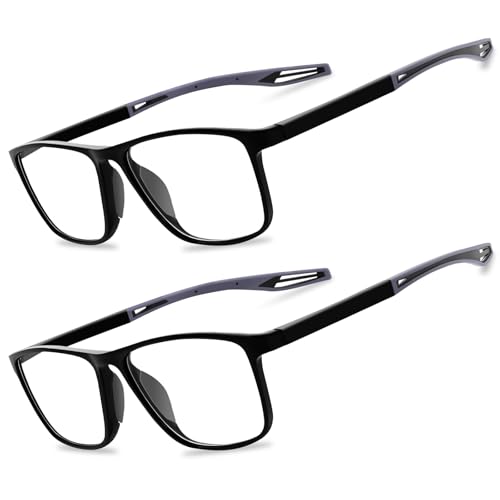 Lunettes de lecture légères et antireflet avec filtre lumière bleue x2