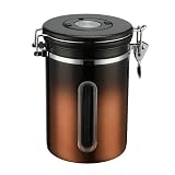 malmo Gradient Coffee Canister, Airtight Coffee Container with Date Tracker Lid, Stainless Steel Can