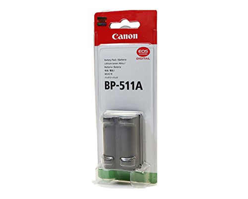Capacità batteria: 1390 mAh Canon BP 511A Batteria al Litio per EOS 50D