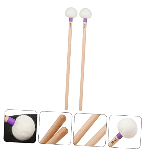 YARNOW 2 piezas baquetas para timbal con cabeza de fieltro miniatura 5