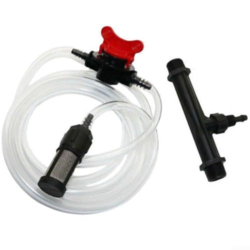 Riego automático, Venturi, fertilizante, inyector, kit con tubo de 1/2 pulgada, interruptor y filtro para sistema de riego por goteo de jardín