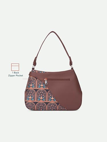 Image of ZOUK Ira Handbag | Stylish Women's Handbag | Luxury Shoulder Bag for Women | Trendy | Fancy Ladies Handbags | Small Purse for Events | Water-Resistant