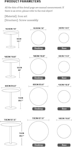 Table de bistrot ronde anti-encombrement stable pour petits espaces - 2