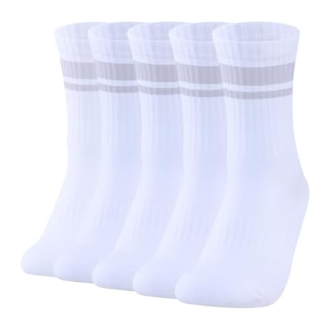 YUEDGE Women's Cushioned Sports Crew Socks Cover