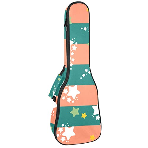 Sac ukulélé soprano et concert 10mm anti-choc avec imprimé étoiles
