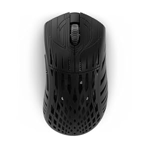 PWNAGE Stormbreaker Wireless Magnesium Gaming Mouse 4kHz – 49grams Ultralight Esports Pro Gamer Flawless Professional PAW3395 Optical Sensor 26,000 DPI – 4000Hz -100% PTFE Skates Wireless Ergo -Black