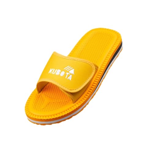 Kubota Badelatschen mit Klettverschluss - Badeschuhe für Damen - Badeschlappen für Strand – Baden Latschen - Schuhe fur Dusch und Sauna