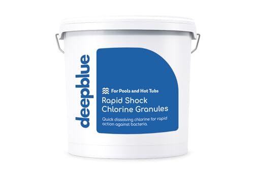 Deep Blue Shock Chlorine Granules Fast-Dissolving Treatment for Hot Tubs and Swimming Pools (5Kg)