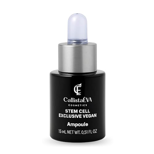 CallistaÉVA Células madre ampollas de suero [fabricado en Alemania] – Vegano antienvejecimiento con células madre vegetales, pantenol y ácido hialurónico – Lifting, reafirmante y humedad – 15 ml