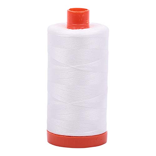 Aurifil Cotton Mako 50wt 1300m 3-Pack: Blanco, Rojo y Rosa miniatura 2