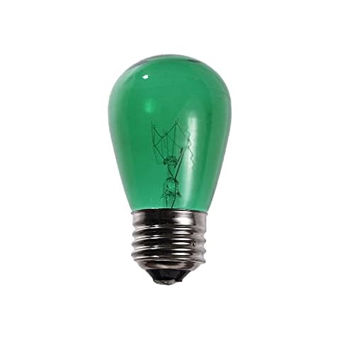 EZLS Green S14 11w Tinted Incandescent Bulb Cover