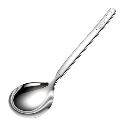 CENRF Cucharones de acero inoxidable | Cuchara lavable para lavavajillas cucharón de acero inoxidable con mango largo, Gadgets de cocina cucharas para chocolate caliente, cereales, sopas, café