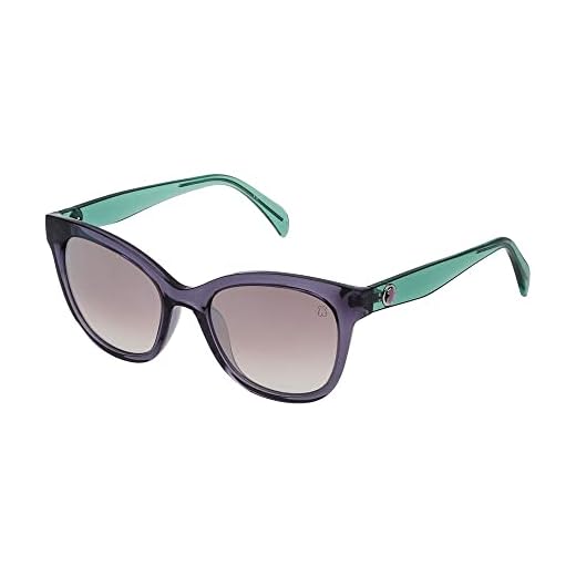 TOUS STO995-52916X Gafas, Transparente/Violeta, 52/19/140 para Mujer