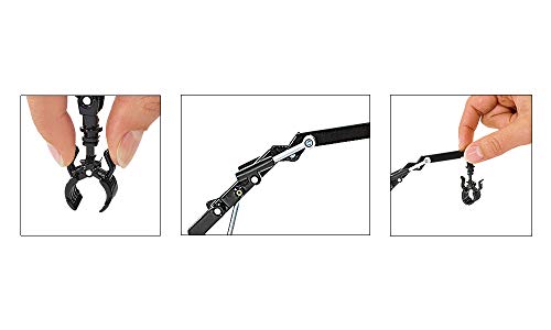 siku 1954, John Deere Traktor mit Forstanhänger, 1:50, Metall/Kunststoff, Grün, Funktionsfähiger Ladearm und Greifer – Bild 5