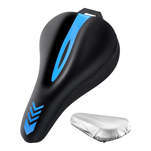 Adsfvs Funda para Sillin De Bicicleta - con Protección Impermeable y Acolchado | Reemplazo Silicona Transpirable Absorbente | para Mujer Hombre Adulto Niño Cruiser Ciclismo