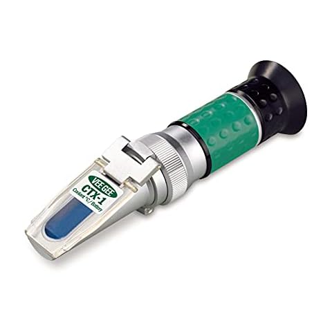 Vee Gee Scientific CTX-1 Handheld Refractometer, with Antifreeze/Coolant Scales, -50 to 0 degree C Freezing Point Cover