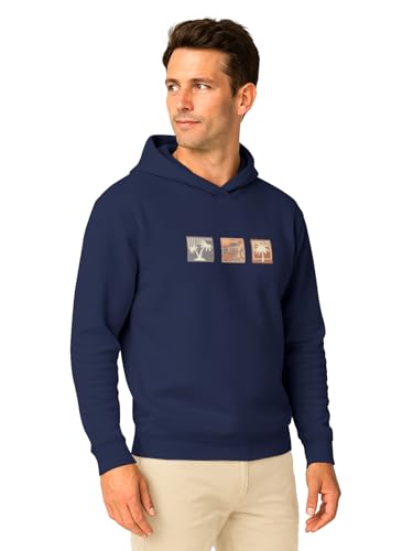 Image of BULLMER Trendy Cotton Blend Sweatshirt for Men | Stylish Full Sleeve Mens Sweatshirts & Hoodies for Winter Wear