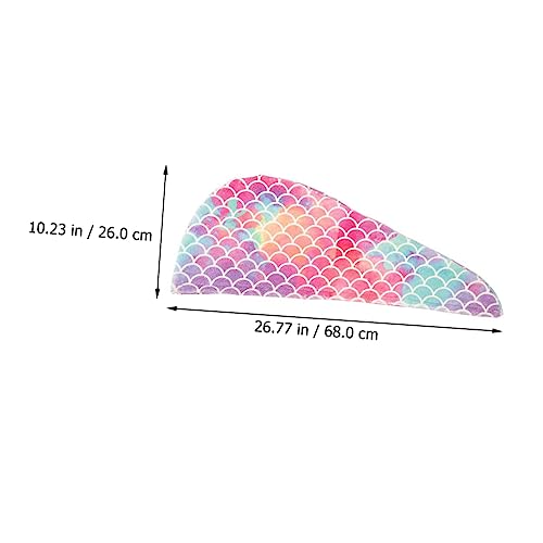 FOMIYES Touca De Banho Sereia De Secagem Rápida 21 Peças Toalha De Banho Rosa Toalha De Microfibra P