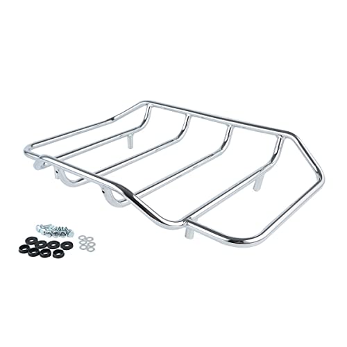 Tcmt King Tour Pack Trunk Luggage Rack Backrest Base Plate Fits For Harley Davidson Road King Road Glide Street Glide Electra Glide 1997-2008 #TOP7