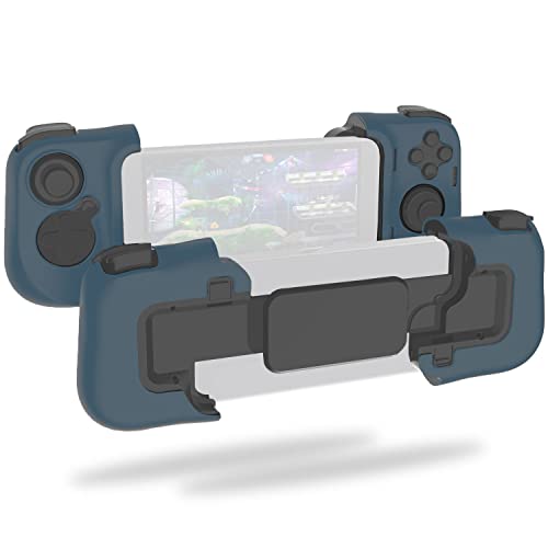 TUDIA Easy Snap On Hard Case kompatibel mit Razer Kishi V1 Gaming Controller, eng anliegende Schutzhülle, kratzfest, extra griffig, Blau Cover