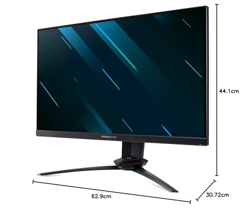 acer Predator XB3 Monitor, 69 cm (27"), UHD IPS 120Hz (144 Hz OC), G-Sync DisplayHDR 400, Quantum Dot 100M:1 A cm, 4ms HDMI(2.0) DP(1.4), USB 3.0, MM Audio out, Height Pivot Euro/UK, EcoDisplay