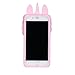 Joyleop Pink Unicorn Case for iPod Touch 7 6 5 Generation,Cute 3D Cartoon Animal Cover,Kids Girls Soft Silicone Gel Rubber Kawaii Fun Cool Unique Character Skin Cases Touch 7th 5th 6th Gen
