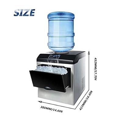PanHuiWen EiswüRfelmaschine Klein Camping 3 Eiswürfel-Größen EiswüRfelzubereiter 25kg/24h für Haushalt/Büro – Bild 3