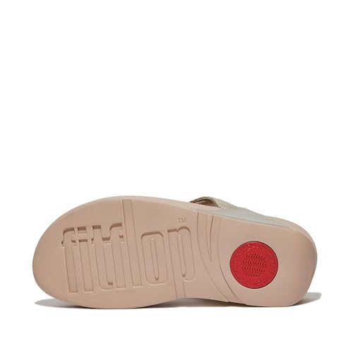 Image of FitFlop Women's LULU Suede Toe-Post Sandals | Lightweight Summer Walking Sandals with Cushioned Comfort, Arch Support & Grip