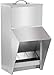 shengyi 11.5-55lbs Galvanized Chicken Feeder - Rat Proof Poultry Feeder with Lid Weatherproof Outdoor Coop Food Dispenser (11.5lbs 8.3x6.3x12.9in)