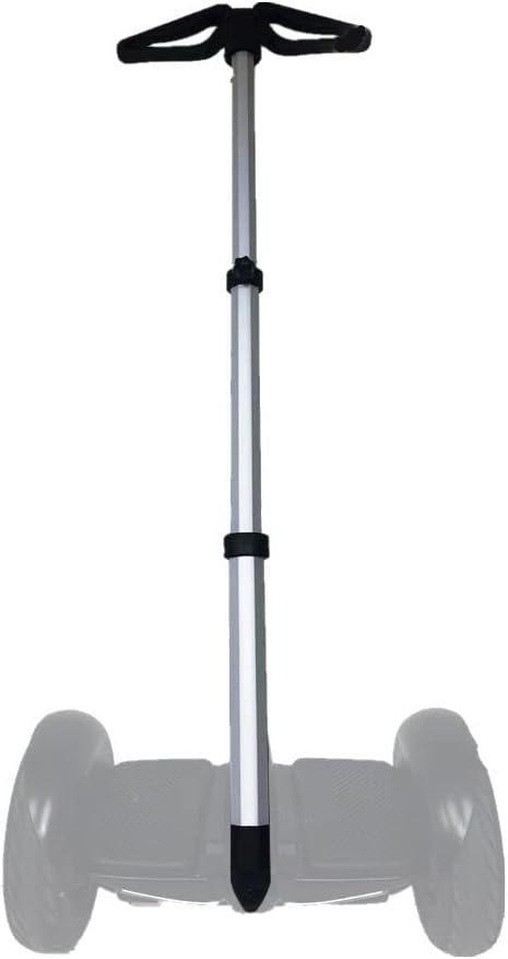 New improved 2022 version adjustable handlebar for Segway Ninebot MINI S, LITE, PRO, multi-function retractable 2-in-1 kit handle bar easy installation (Segway not included) (Silver)