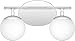 Quoizel RYL8614C Rydell LED Bath Vanity Wall Lighting, 2-Light, 10 Watts, Polished Chrome (8"H x 13"W)