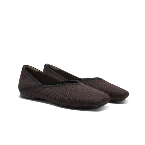 Image of VIVAIA Maro Women's Square Toe Flats Comfortable Lightweight Washable Ballet Flat Shoes for Office Work Travel