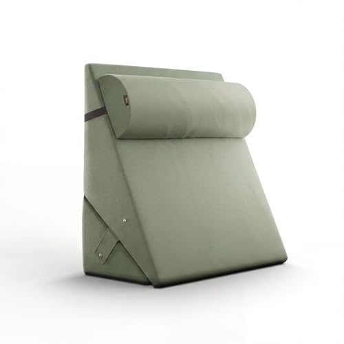 Image of Frido Adjustable Wedge Max Cushion, 12-Way Adjustable Pregnancy Pillow & Leg Elevation Pillow, Relieves Neck, Back & Shoulder Pain, Great for Reading, Sleeping & Relaxing | Sage Green