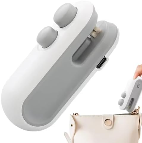 Mini Seladora Portatil Abre e Lacra Embalagens Vacuo USB