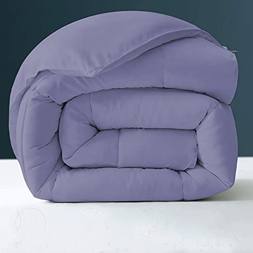 Image of Day Care - 400 GSM Hotel Quality-Down Alternative Microfiber Comforter for Heavy Winter King Size Comforter /Blanket /Rajai (92 inch x 106 inch Inches /233cm x 269cm) - Comforter King Size|Medium Blue| TC - 450