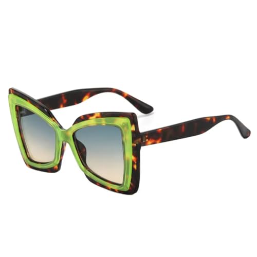 Lunettes de soleil cat eye vintage grand format nuances dégradées UV400 mode