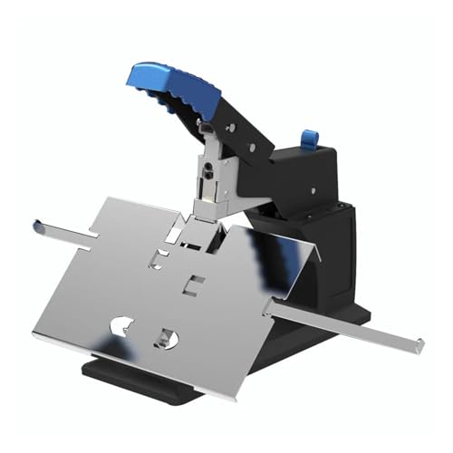 Cucitrice da Tavolo Manuale in Metallo per impieghi gravosi, Spessore Massimo 6,5 mm, Adatta per Punti Metallici a Sella e Piatti.