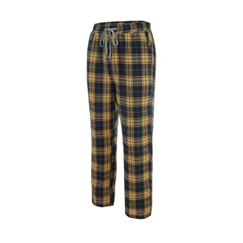 Men Plaid Pajama Pants Comfy Fit Lounge Pj Bottoms with Elastic Waist Drawstring Straight Leg Sleepwear Pants3