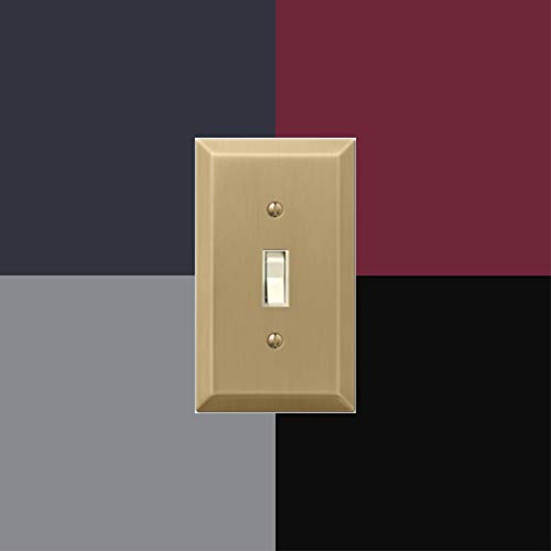 Amerelle 3003180 Amerelle 163Rsb Century Wallplate, 1 Rocker, Steel, Satin Brass, 1-Pack #TOP4