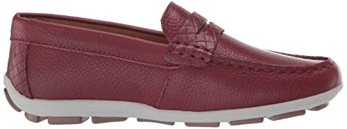 Image of Driver Club USA Kids' Kids Made in Brazil Fashion Genuine Leather Driving Loafer with Penny Detail